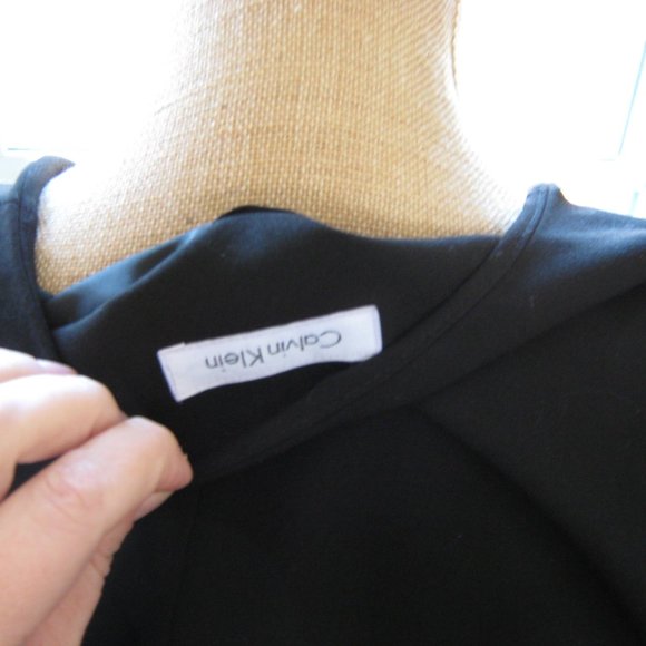 Black Calvin Klein Open Front Blazer - Picture 5 of 5